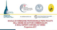 Il 2 dicembre cerimonia di inaugurazione della Scuola di Formazione "Piero Piccatti" per Praticanti Commercialisti di Piemonte e Valle d'Aosta